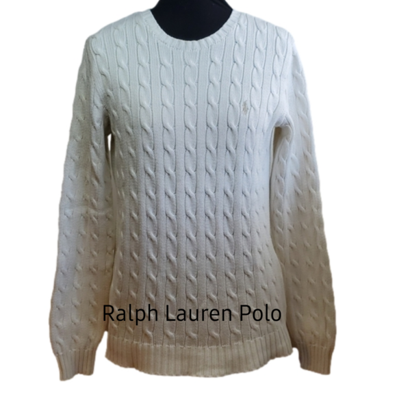 Polo Ralph Lauren Sweaters - Ralph Lauren Polo Cabled Cotton Sweater Size Large